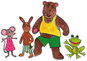 Marionetino Boudo budko - loutky 4 ks - Loutka