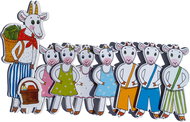 Marionetino Koza s kůzlaty - loutky 8 ks - Loutka