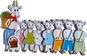 Marionetino Koza s kůzlaty - loutky 8 ks - Loutka