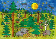 Marionetino Animals and robbers - scene - Figure Accessories