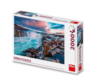 Dino Waterfall Selfoss - Jigsaw Puzzle
