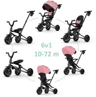 QPLAY Nova Niello foldable up to 6 years old Pink - Tricycle