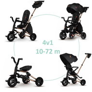 QPLAY Nova Rubber foldable up to 6 years old (Limited special edition) Golden/Black - Tricycle