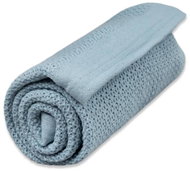 Vinter & Bloom Soft Grid Organic Dim Blue - Blanket