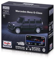 Maisto Die-Cast Metal 1:41 Mercedes-Benz G-Class, világítás, fekete, 2,4 GHz, USB, XTR - Távirányítós autó