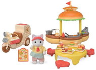 Sylvanian Families Pojízdný stánek s hamburgery - Set figurek a příslušenství