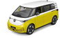 Maisto 2023 Volkswagen ID.Buzz, bílá, metal žlutá - Kovový model
