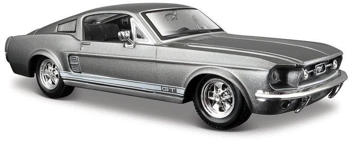 Maisto 1967 Ford Mustang GT, metálszürke