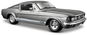 Maisto 1967 Ford Mustang GT, metal šedá - Kovový model