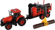 Teddies Traktor Zetor s vlekom a nákladným ramenom na zotrvačník - Traktor