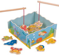 Chytání rybiček Bigjigs Toys Moře - Chytání rybiček