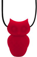 Jellystone Designs Uklidňující přívěsek Sovička růžový - Kousátko