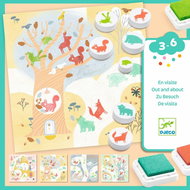 Djeco Razítkovací set Strom zvířátek - Children’s Stamps