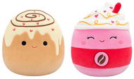 Squishmallows 1+1 Latte és fahéjas tekercs Beata és Brown - Plüss
