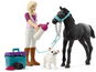 Schleich Hrací sada Péče o koně s hříbětem plemene Appaloosa 42755 - Set figurek a příslušenství