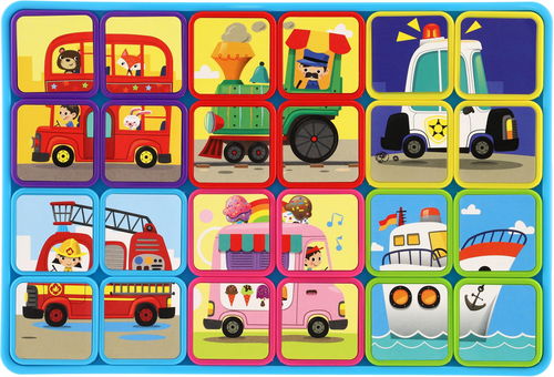 Teddies Magnetické deskové puzzle Doprava - Puzzle - Hlavní obrázek