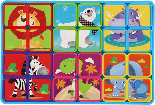 Teddies Magnetické deskové puzzle Zvířata - Puzzle - Hlavní obrázek