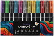 Teddies Fixy akrylové metalické 12 ks - Fixy