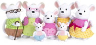 Li'l Woodzeez Family of mice with grandparents Nibblekin - Figure
