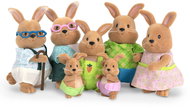 Li'l Woodzeez Rabbit family with grandparents Cottonball - Figure