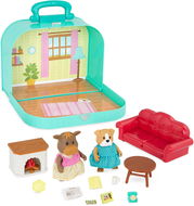 Li'l Woodzeez Sada v kufříku Obývací pokoj - Set figurek a příslušenství