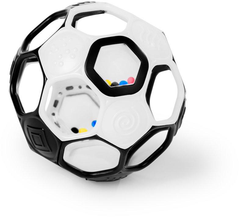 Oball Rattle Goals 10 cm Black / White