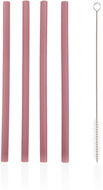 Zopa Silikonové brčko 4 ks Old Pink - Brčko