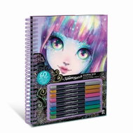 Nebulous Stars colouring page with black pages Isadora - Colouring Book