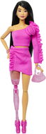Barbie deluxe modelka s šaty s růží - Panenka