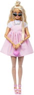Barbie deluxe modelka s šaty s mašlí - Panenka