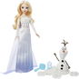 Frozen Elsa a Olaf - tvarovatelný písek "sníh" s razítkem - Herní set