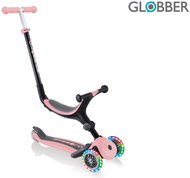 Globber Scooter Go Up Foldable Plus Lights Pastel Pink - Children's Scooter