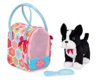 Doggie in Flower Print Glam Bag - Soft Toy