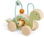 Bigjigs Toys Diplodokus na kolečkách s korálky - Motorický labyrint