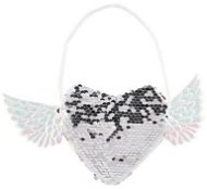Teddies Kabelka s měnícími flitry Srdce s křídly - Kids' Handbag