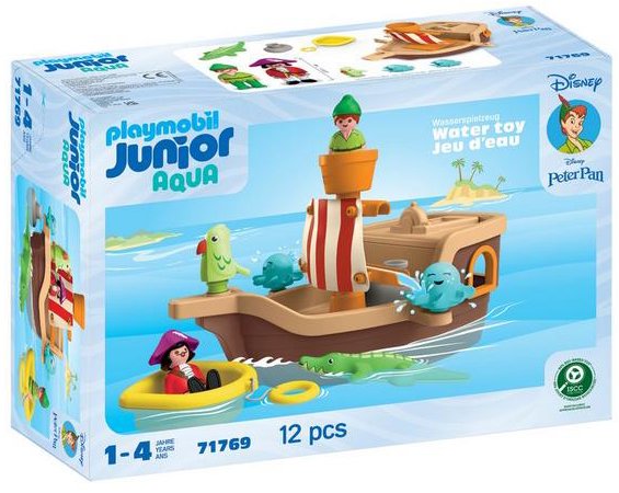 Playmobil 71769 Junior & Disney Aqua: Pán Péter kalózhajója