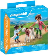 Playmobil 71803 DuoPack Farmer with child and calf - Playmobil