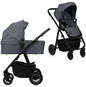 Lionelo Amber Plus 2v1 Grey Graphite - Kočárek
