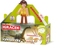 Efko Igráček Paleontologist with dinosaur excavations of Parasaurolophus and Diplodocus - Kísérletezős játék