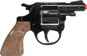 Policajný revolver kovový čierny 8 rán - Detská pištoľ