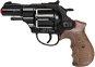 Policejní revolver Gold Colection černý kovový 12 ran - Toy Gun
