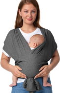 Šátek na nošení dětí Momcozy Wrap Carrier Dark Grey - Šátek na nošení dětí