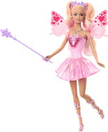 Barbie Víla s barevnou proměnou v růžovém oblečku - Panenka