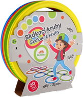 Teddies Skákací barevné kruhy - Venkovní hra