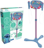 Lexibook Stitch Stand with 2 microphones with voice effects, lights and speaker - Children’s Microphone