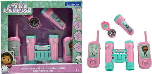 Lexibook Gabby's Dollhouse Adventure set with binoculars and compass - Kids' Walkie Talkie - Main image
