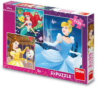 Dino Merry Princesses 3 × 55 pieces - Jigsaw Puzzle