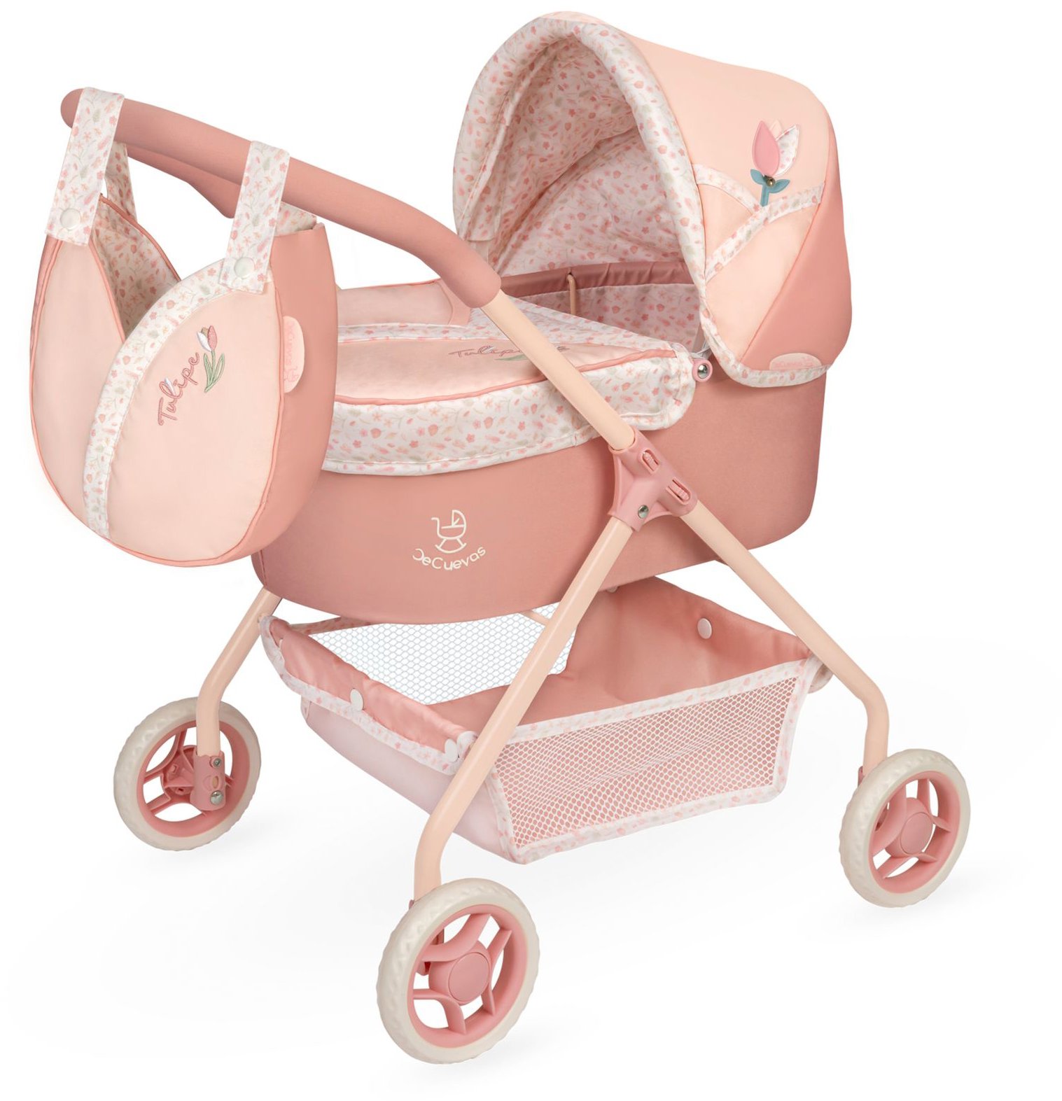 DeCuevas 86074 Tulipe 2025 Az első babakocsim táskával, 56 cm