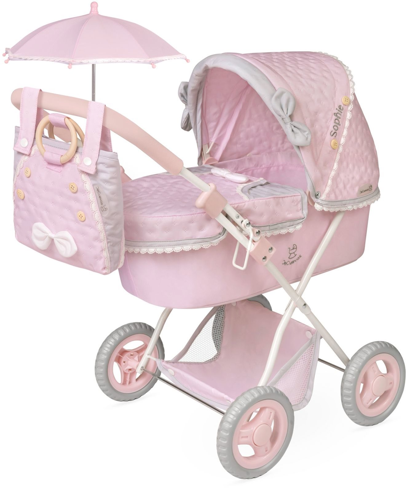 DeCuevas 85075 Sophie 2025 összecsukható babakocsi + napernyő + táska - 60 cm