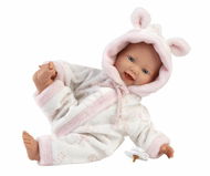 Llorens 63312 Little Baby - realistické miminko s měkkým látkovým tělem - 32 cm - Panenka